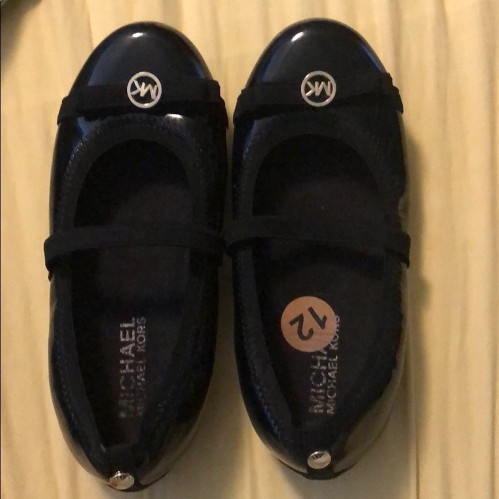 Girls Michael Kors Black Dress Shoes